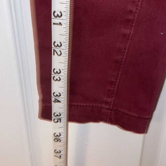 Just Fab Ankle Cargo Pant Burgundy - Picture 5 of 6